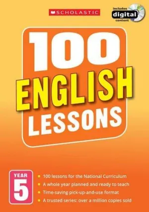 100 English Lessons Year 5 By Christine Moorcroft - Ages 9-14 - Paperback
