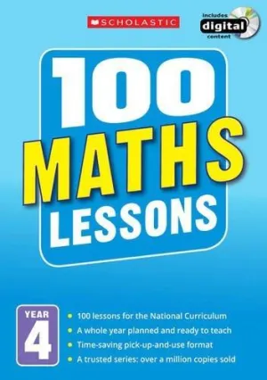 100 Maths Lessons Year 4 By Hilary Koll - Ages 9-14 - Paperback