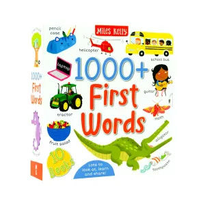 1000  First Words By Miles Kelly: 10 Books Slipcase Set - Ages 3  - Paperback