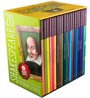 20 Children's Shakespeare Story Books with Audio CD - Tragedy & Comedy - Hardback - Macaw Books