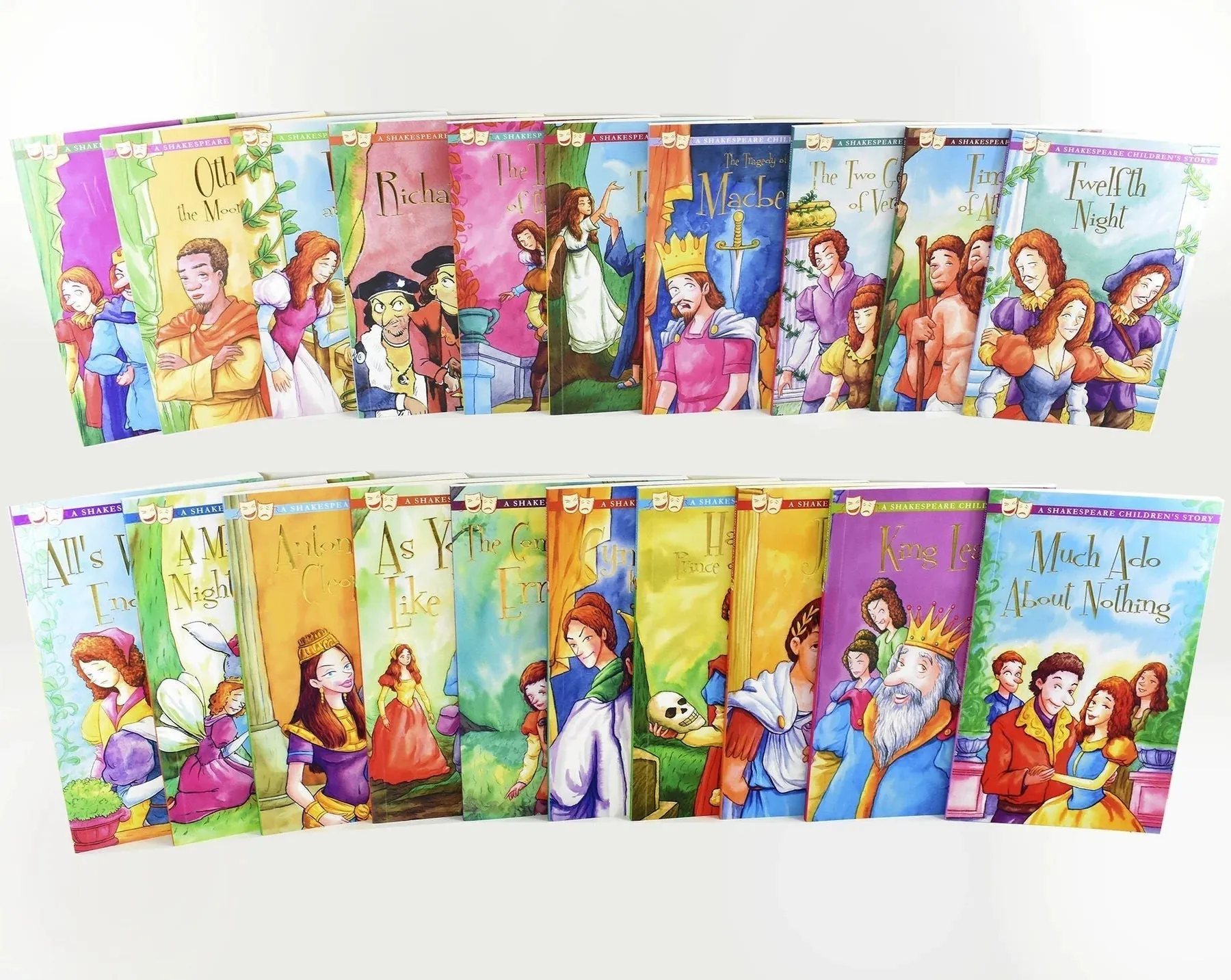 20 Shakespeare Children's Stories Books Complete Collection Box Set - Ages 7-9 - Paperback