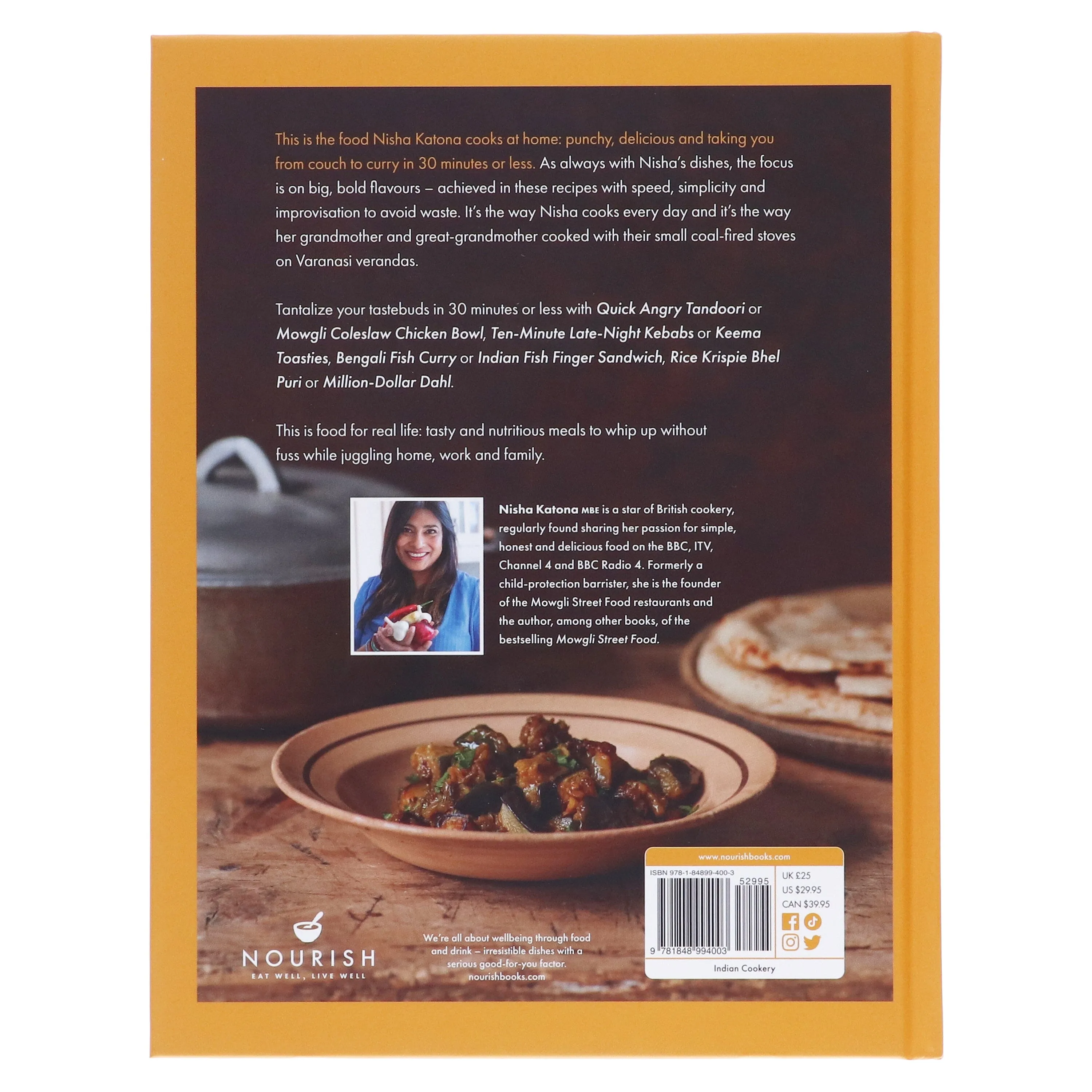 30 Minute Mowgli: Fast Easy Indian from the Mowgli Home Kitchen by Nisha Katona - Non Fiction - Hardback