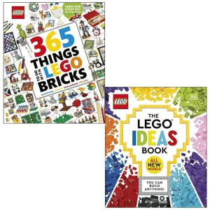 365 Things to Do with LEGO Bricks & LEGO Ideas By Simon Hugo & Tori Kosara 2 Books Collection Set - Ages 7-11 - Hardback