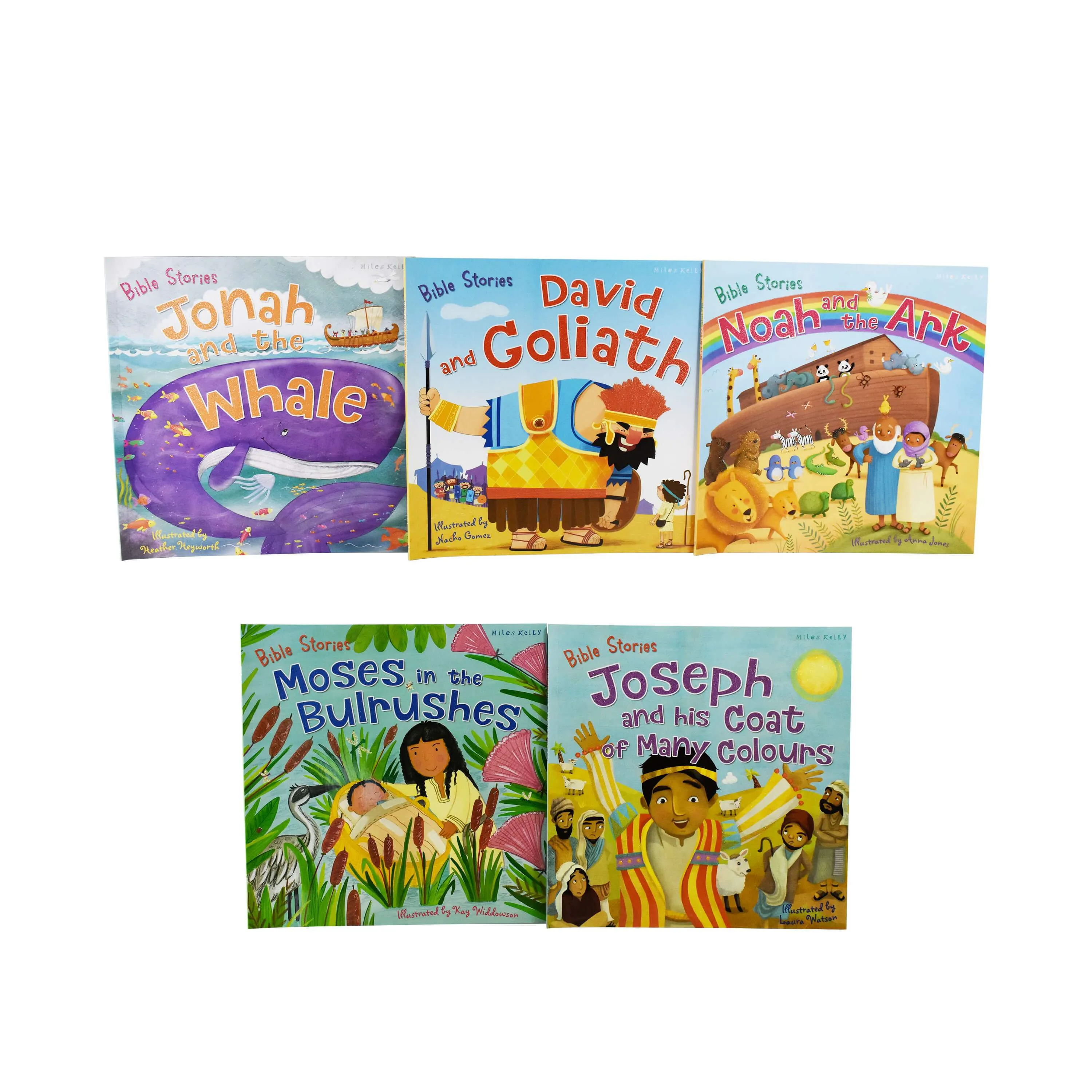 5 Bible Stories picture books in Fabric Bag - Ages 0-5 - Paperback