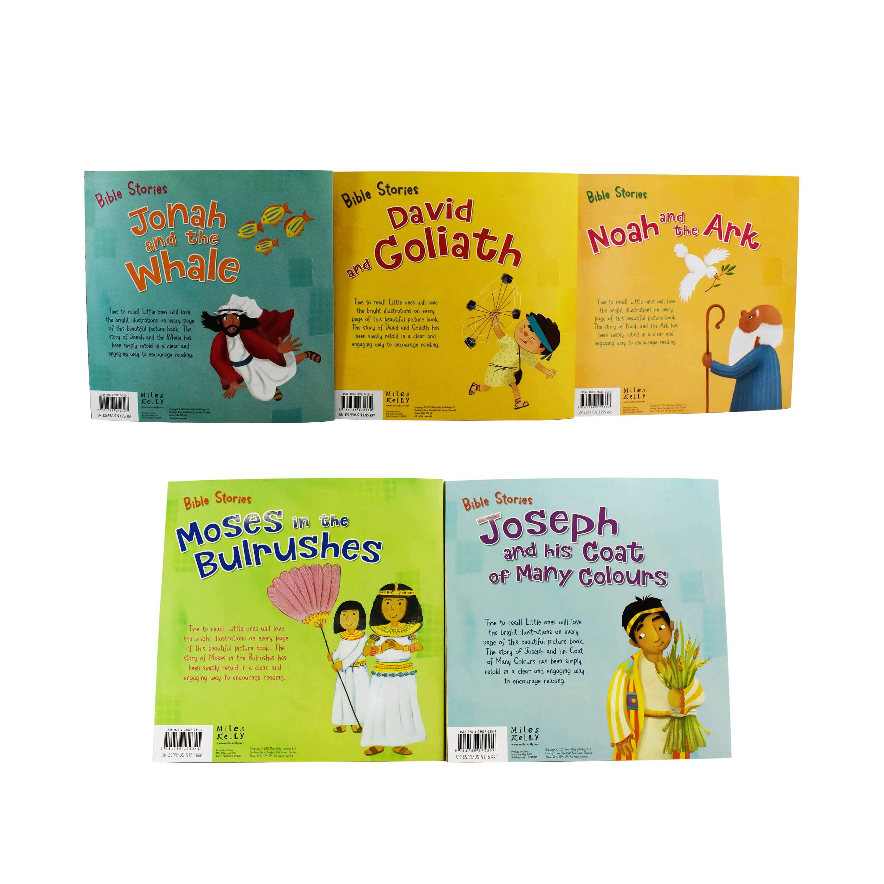 5 Bible Stories picture books in Fabric Bag - Ages 0-5 - Paperback