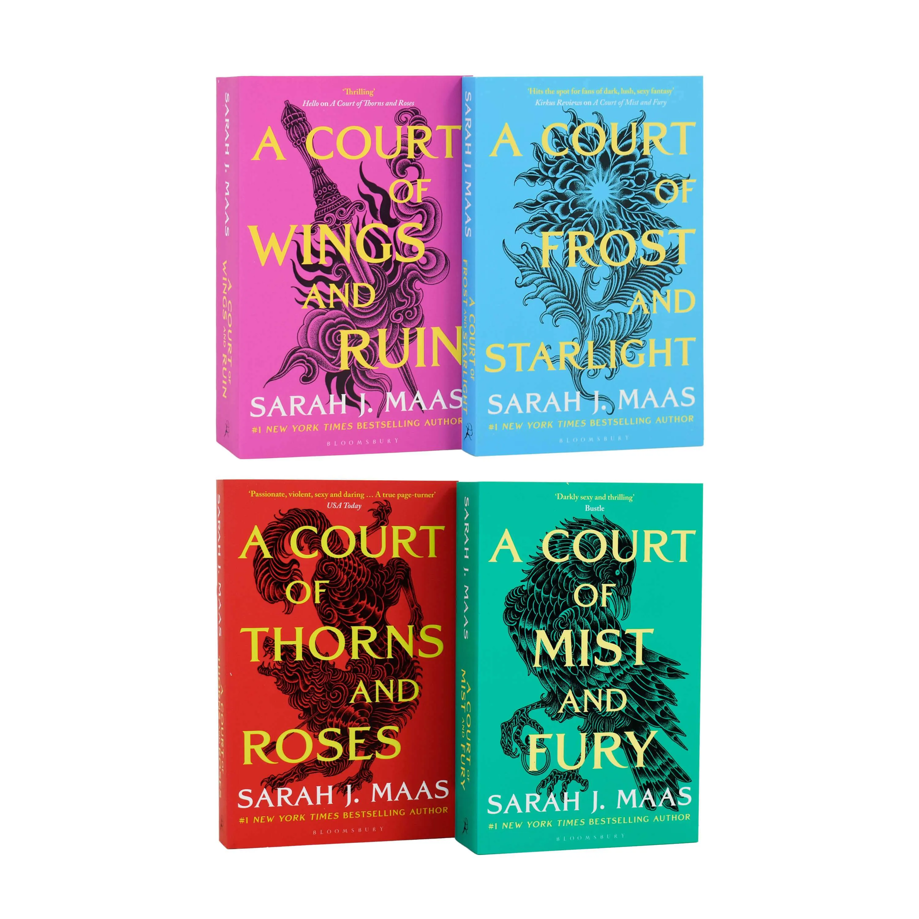A Court of Thorns and Roses 4 Books by Sarah J. Mass - Age 17  - Paperback