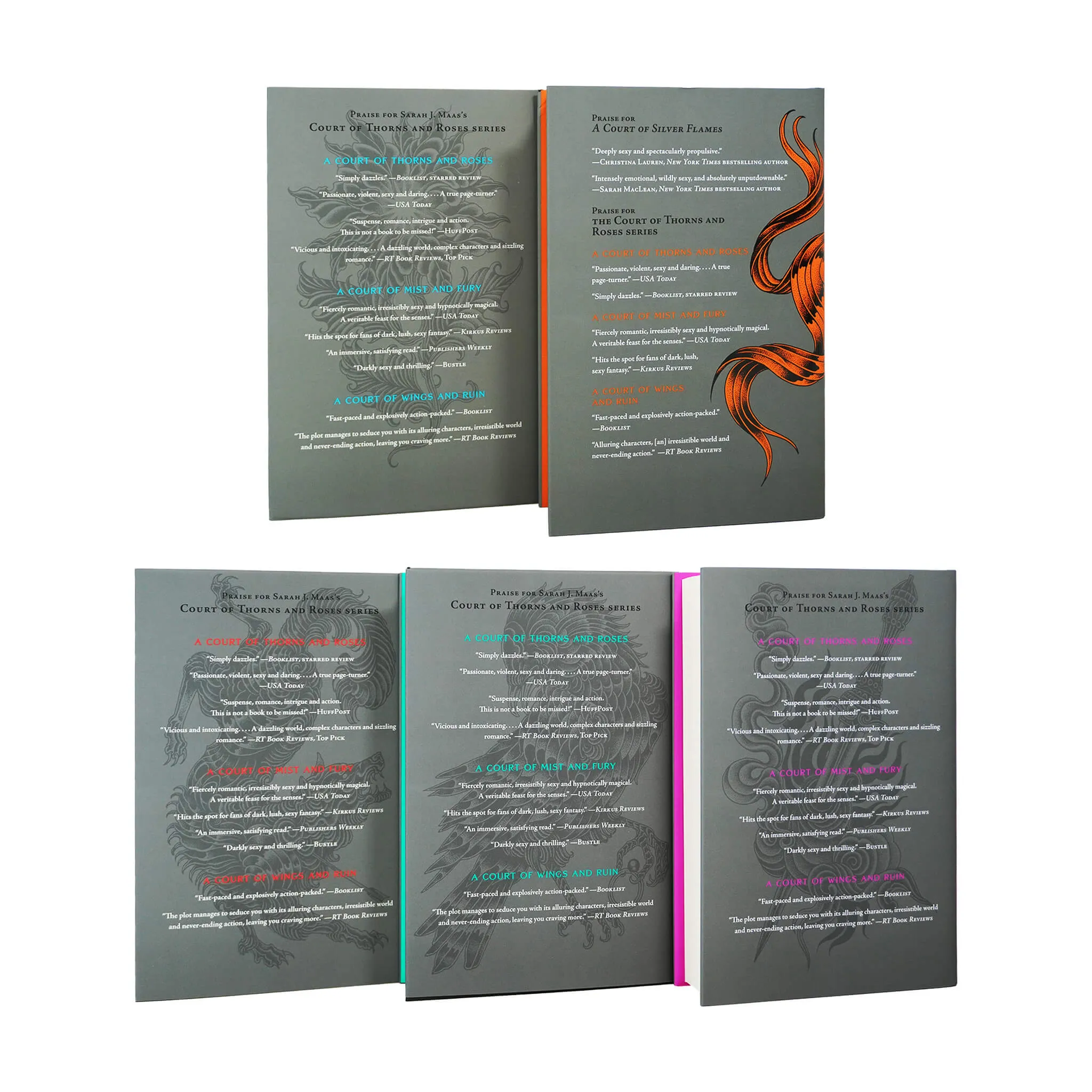 A Court of Thorns and Roses 5 Books Box Set by Sarah J. Maas - Ages 17  - Hardback