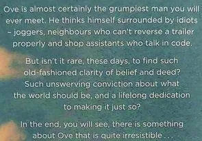 A MAN CALLED OVE - Fredrik Backman