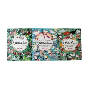 A Million Creatures Unicorn, Sloths and Mermaids to Colour Series 3 Books Collection By Lulu Mayo - Age 7-9 - Paperback