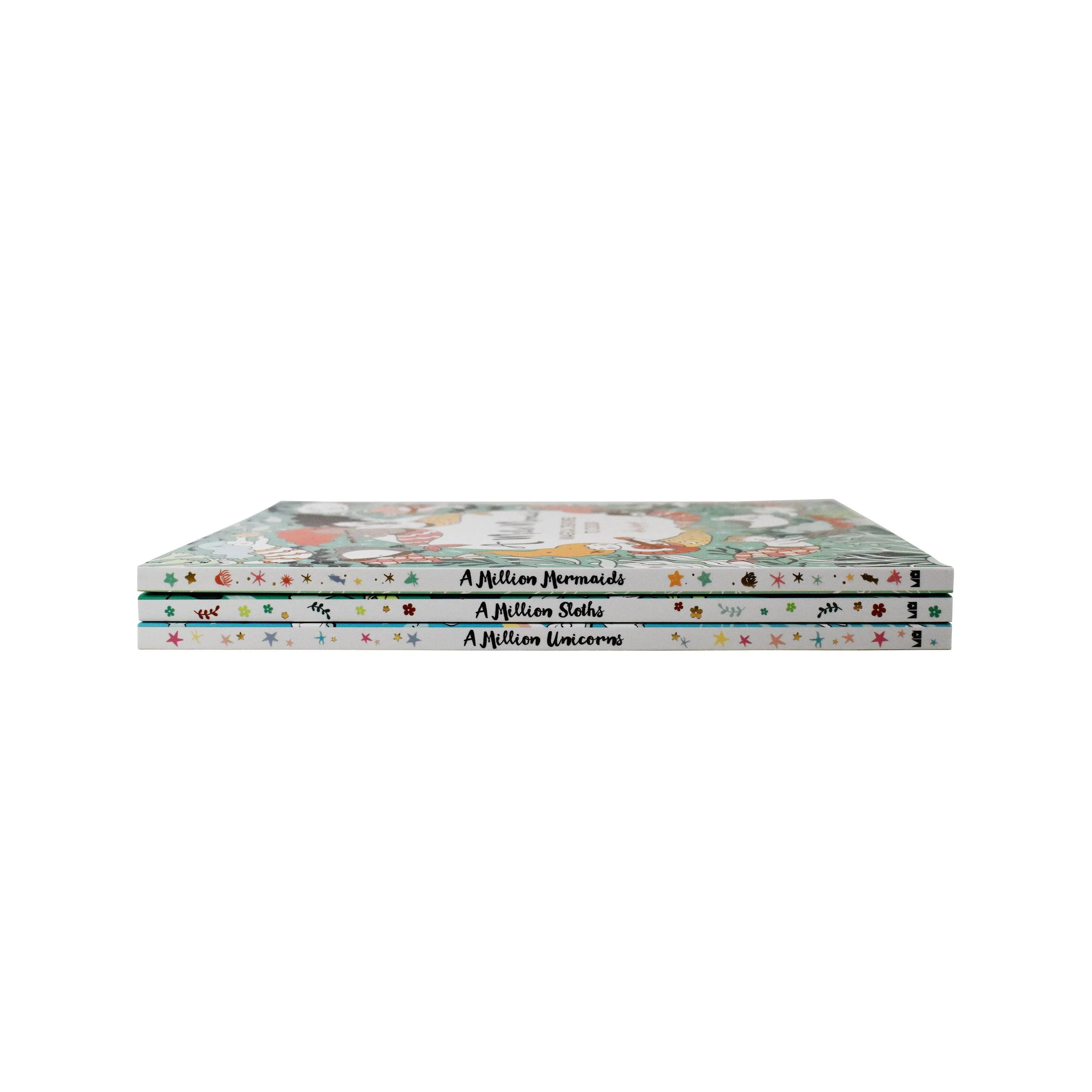 A Million Creatures Unicorn, Sloths and Mermaids to Colour Series 3 Books Collection By Lulu Mayo - Age 7-9 - Paperback
