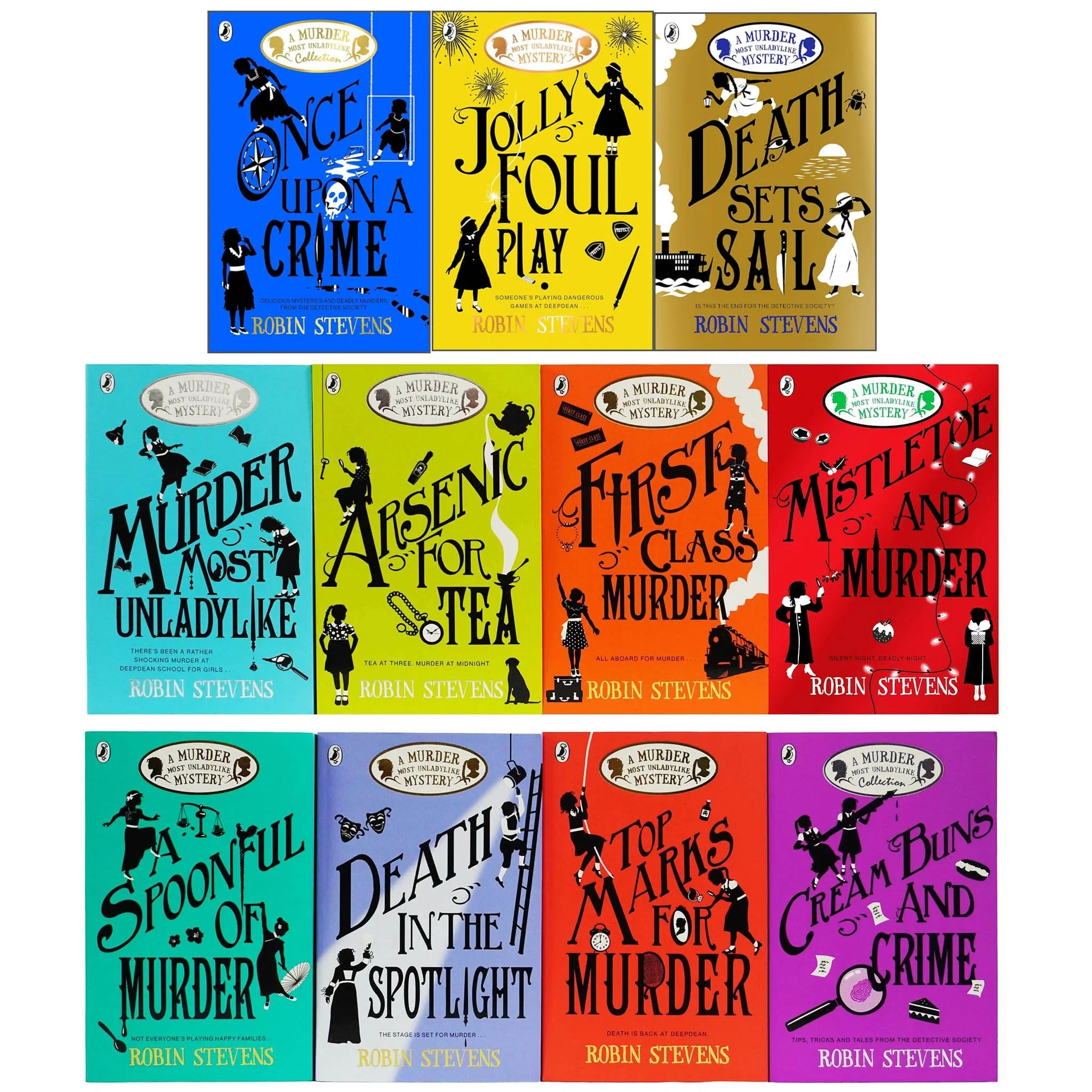 A Murder Most Unladylike By Robin Stevens 11 Books Collection Set - Ages 9  - Paperback