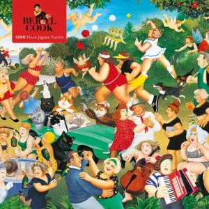 Adult Jigsaw Puzzle Beryl Cook: Good Times  1000-piece Jigsaw Puzzles by Flame Tree Studio
