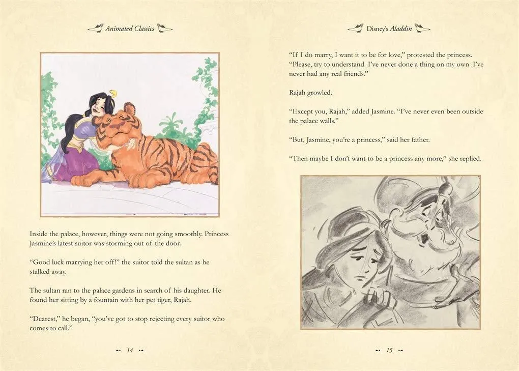 Aladdin (Disney Animated Classics) - Ages 5-7 - Hardback - Justine Korman