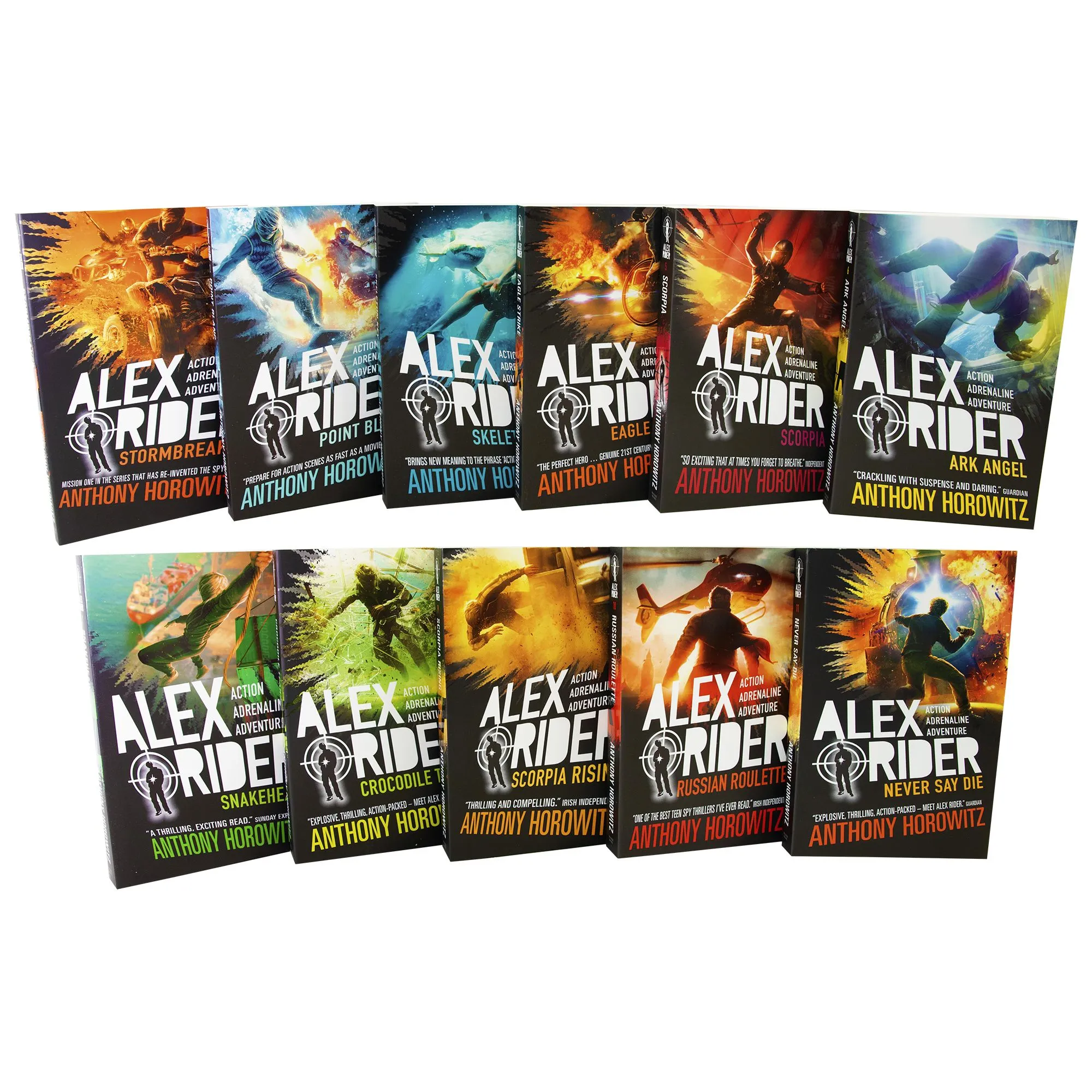 Alex Rider The Complete Missions 11 Books Box Set by Anthony Horowitz - Ages 9-14 - Paperback