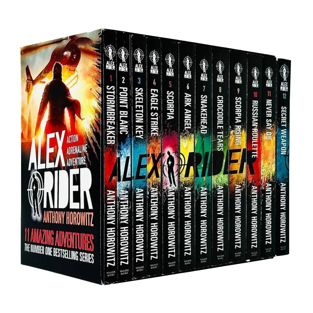 Alex Rider The Complete Missions 12 Books Box Set by Anthony Horowitz - Ages 9-14 - Paperback
