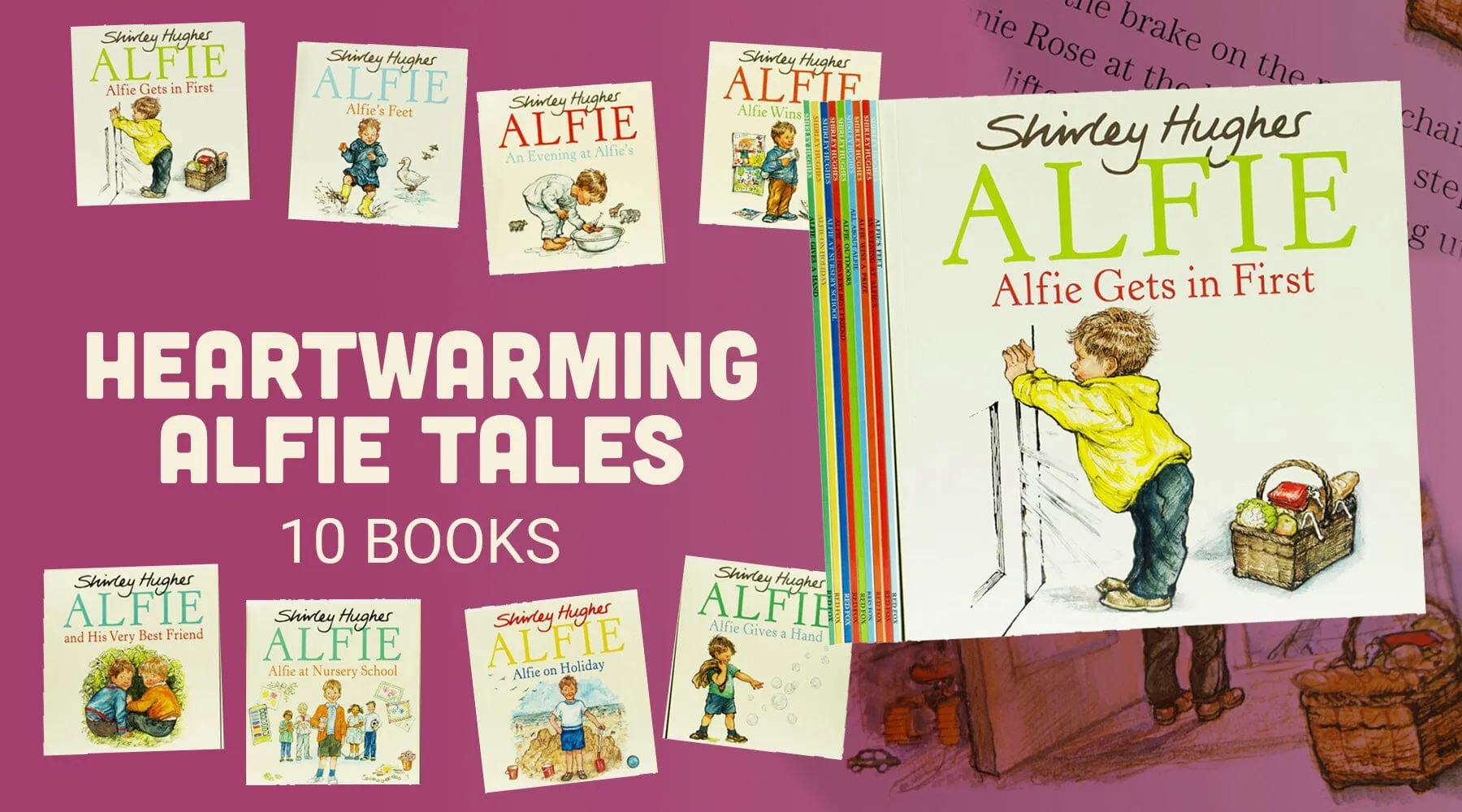 Alfie by Shirley Hughes: 10 Books Collection Set - Ages 3-5 - Paperback