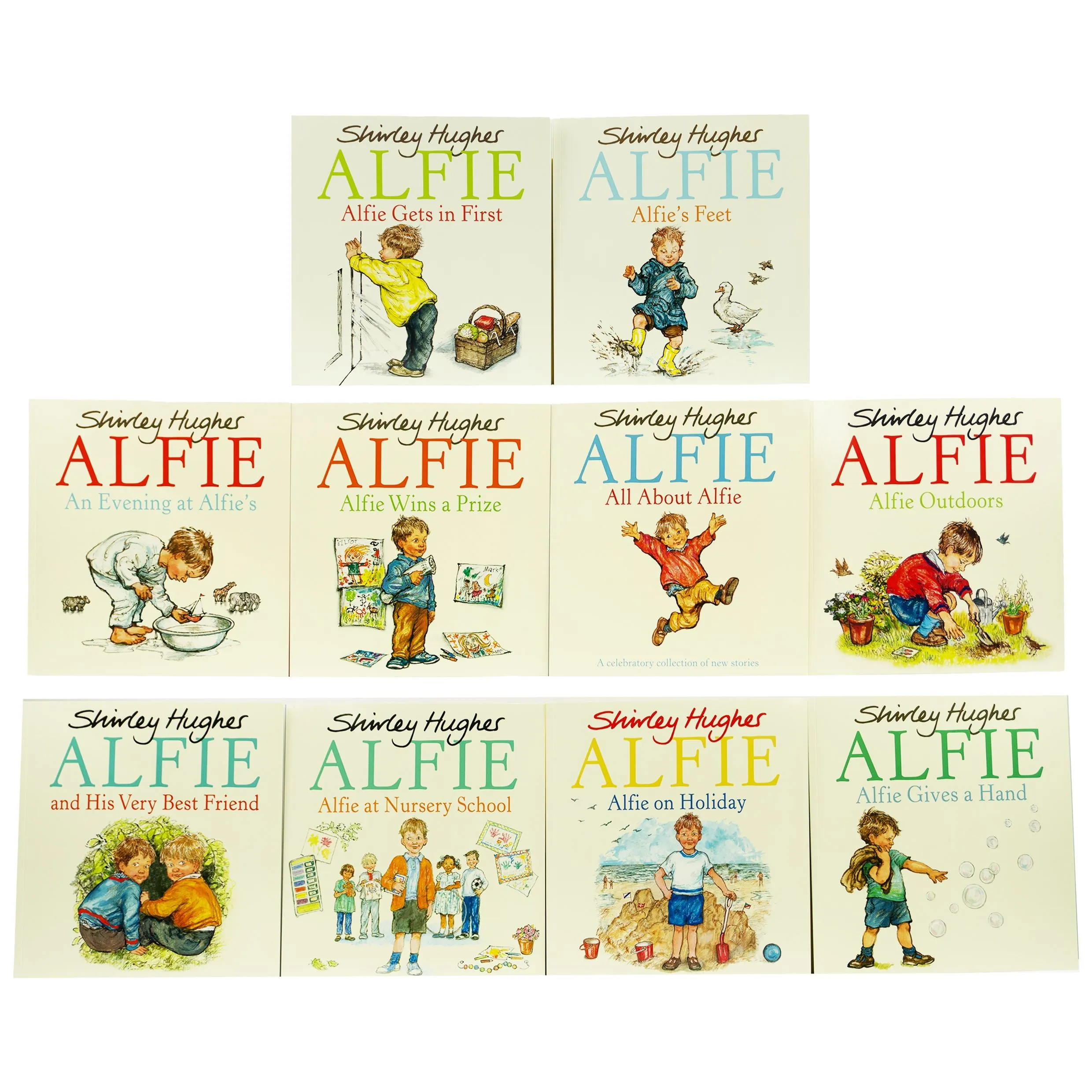 Alfie by Shirley Hughes: 10 Books Collection Set - Ages 3-5 - Paperback