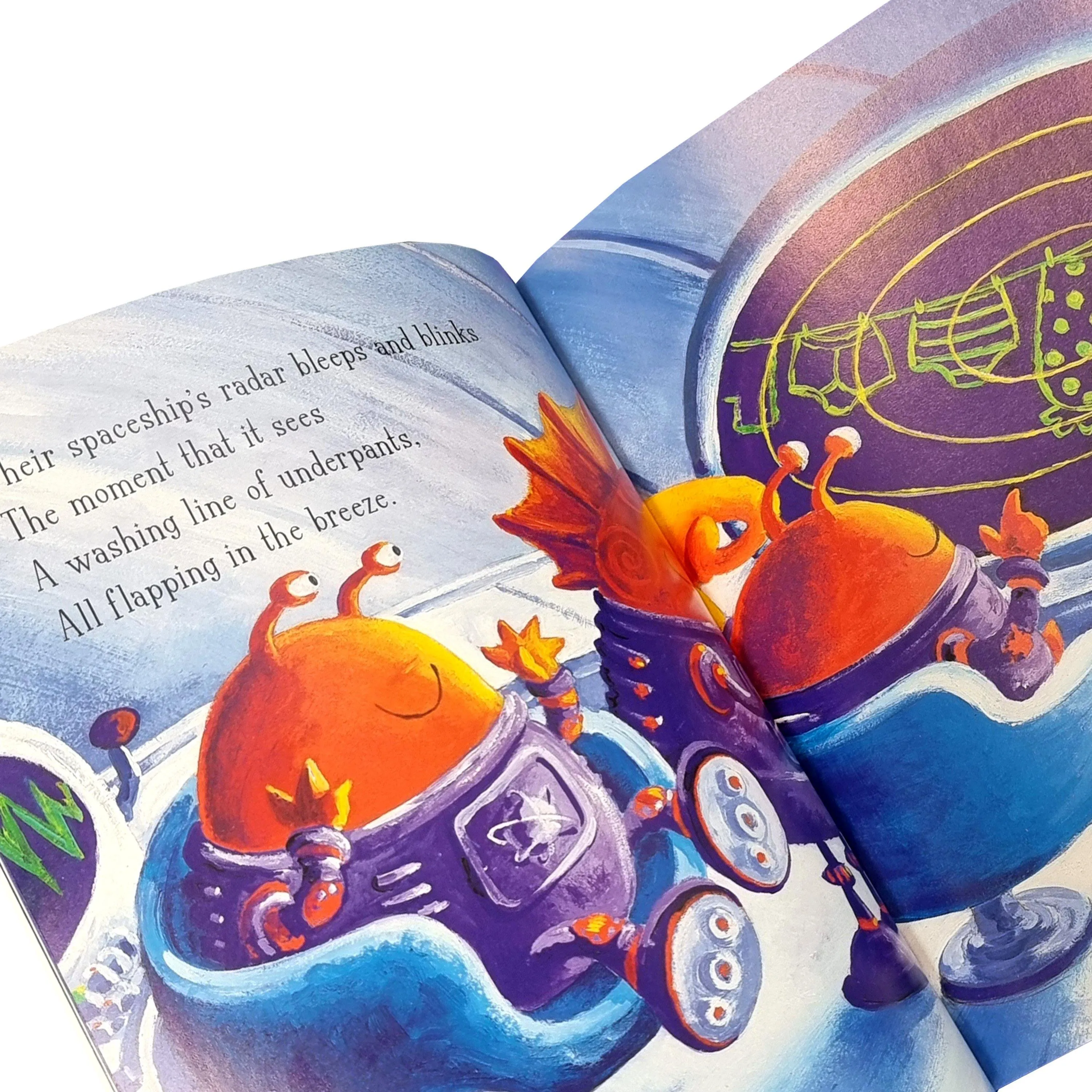Aliens Love Underpants Felt Playset By Claire Freedman & Ben Cort - Ages 3-6 - Paperback