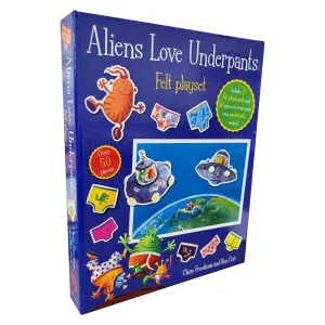 Aliens Love Underpants Felt Playset By Claire Freedman & Ben Cort - Ages 3-6 - Paperback