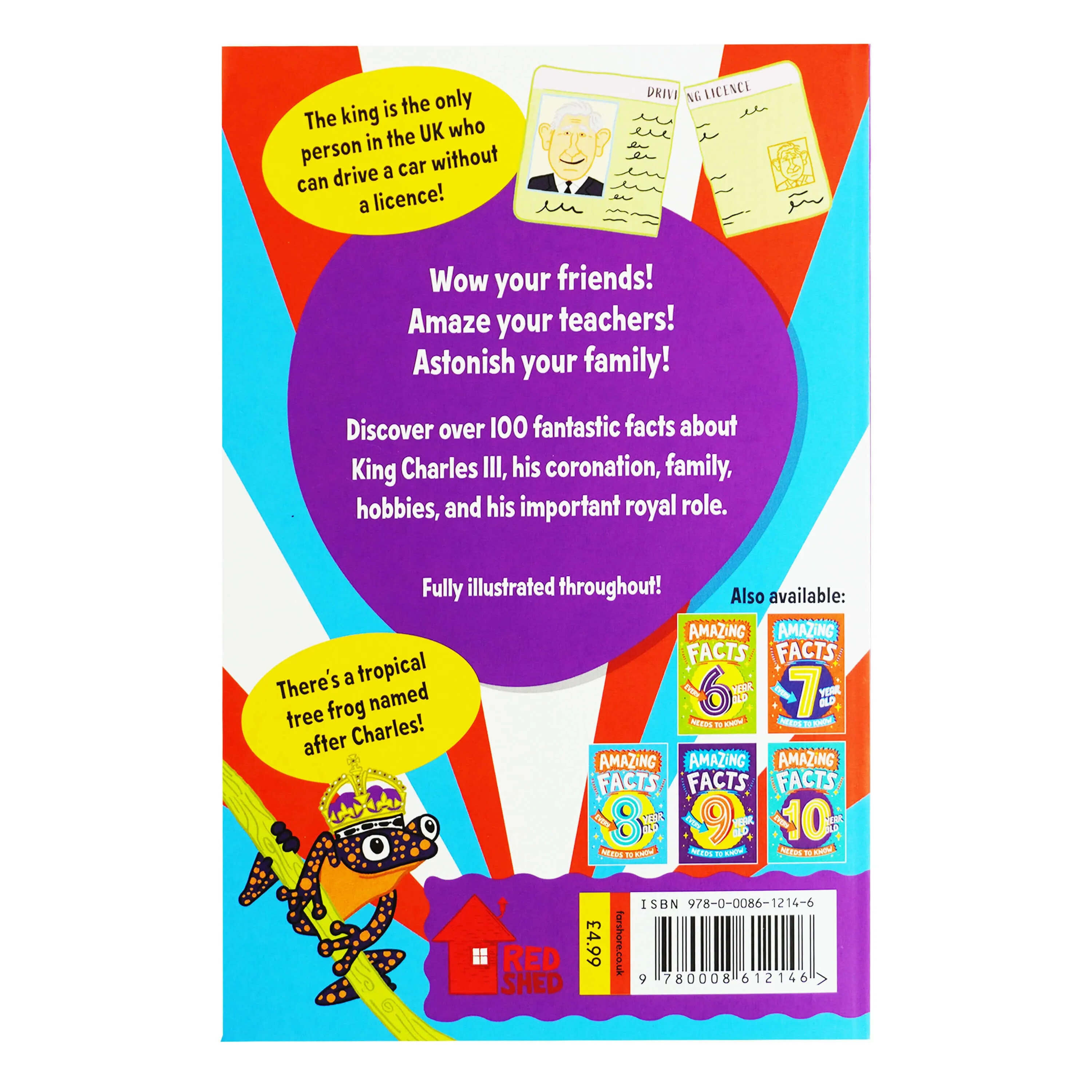 Amazing Facts King Charles III by Hannah Wilson - Ages 8-11 - Paperback