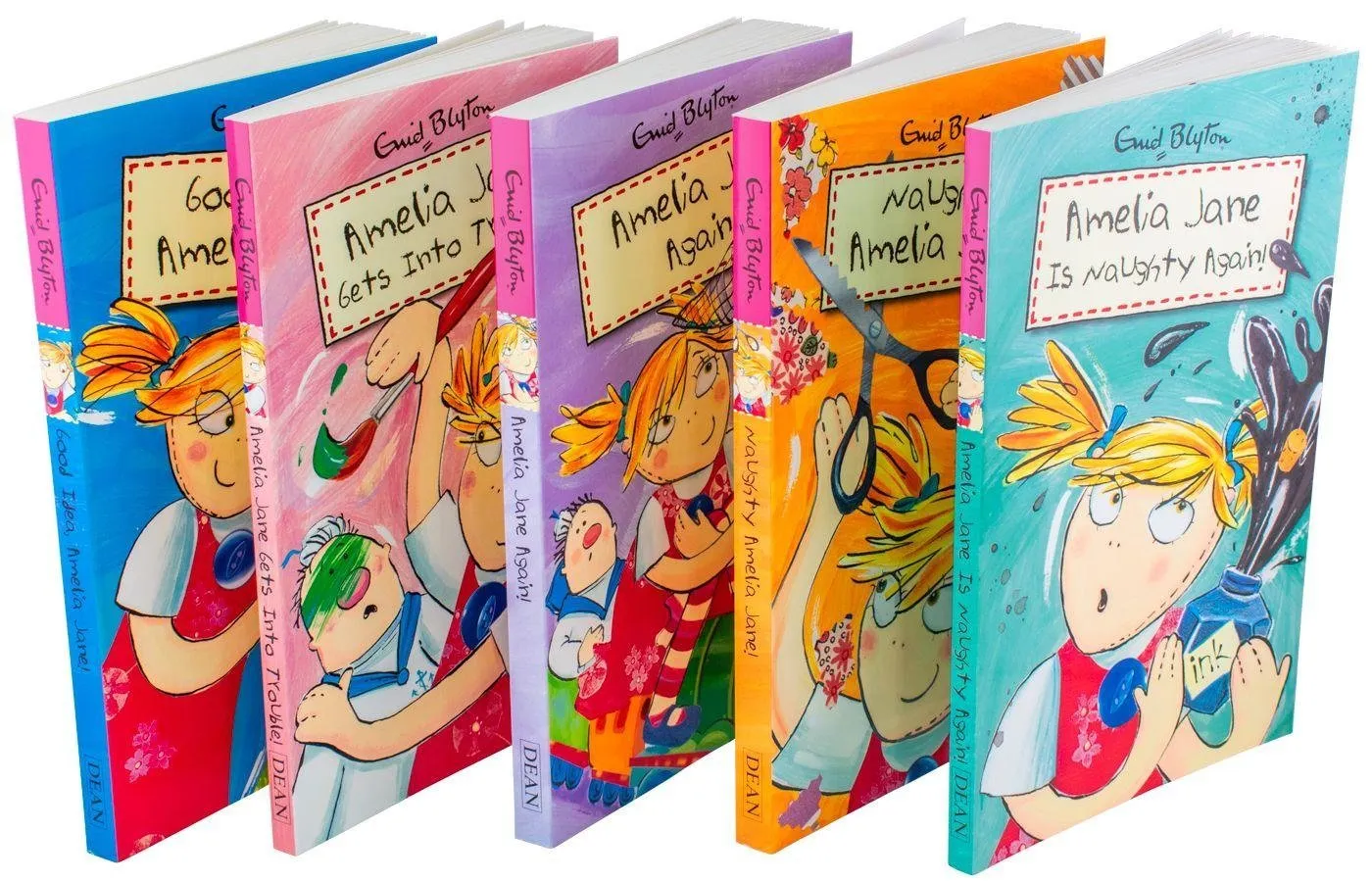 Amelia Jane 5 Books Collection - Ages 7-9 - Paperback - Enid Blyton