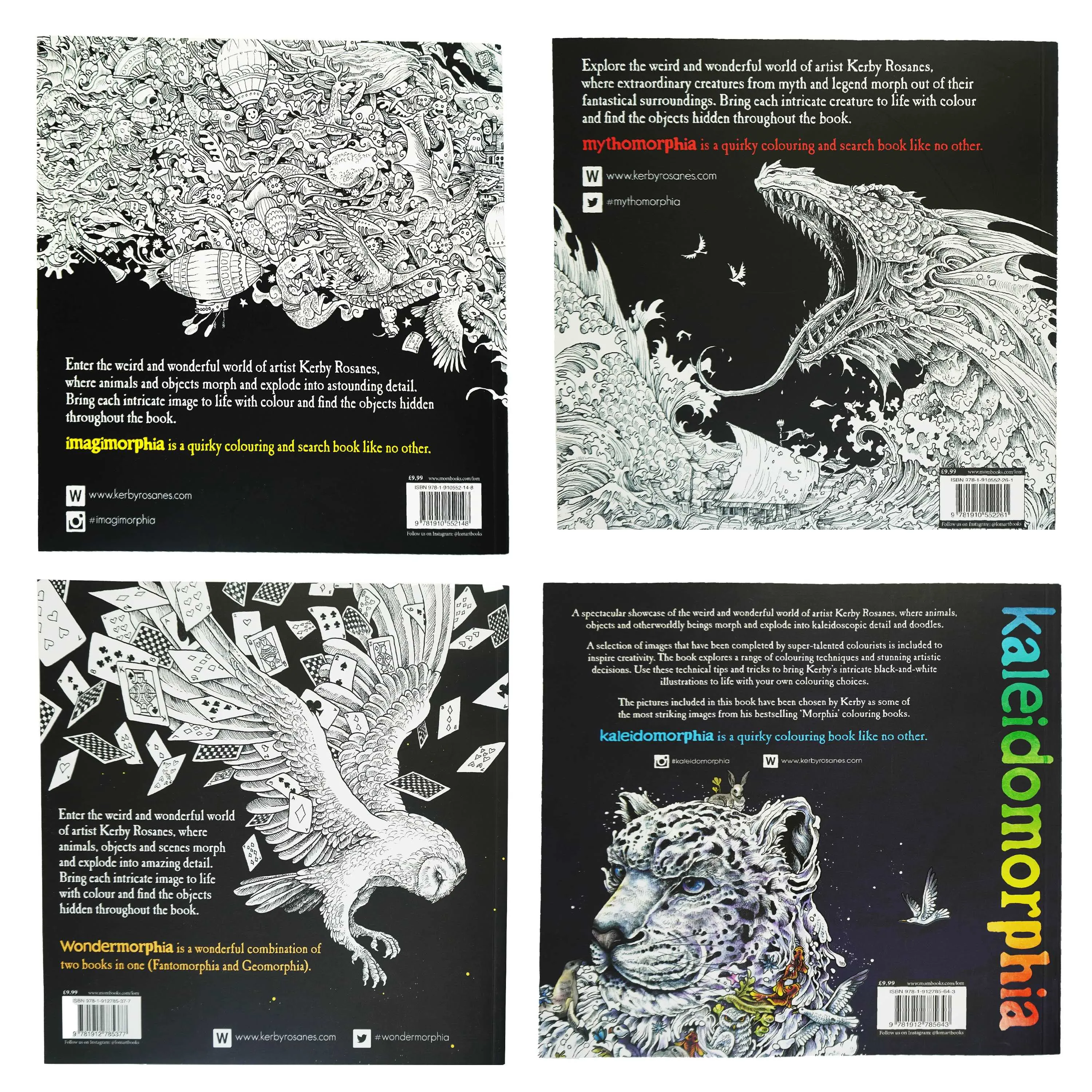 An Extreme Colouring and Search Challenge Series 4 Books Collection Set by Kerby Rosanes - Ages 8 years and up - Paperback