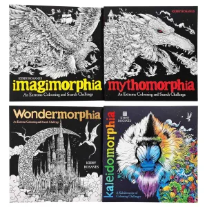 An Extreme Colouring and Search Challenge Series 4 Books Collection Set by Kerby Rosanes - Ages 8 years and up - Paperback