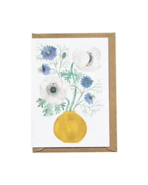 Anemones, Love-in-the-mist Card