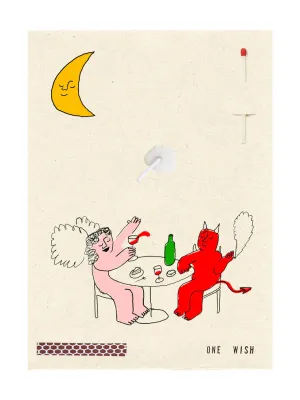 Angel Devil Dinner Card