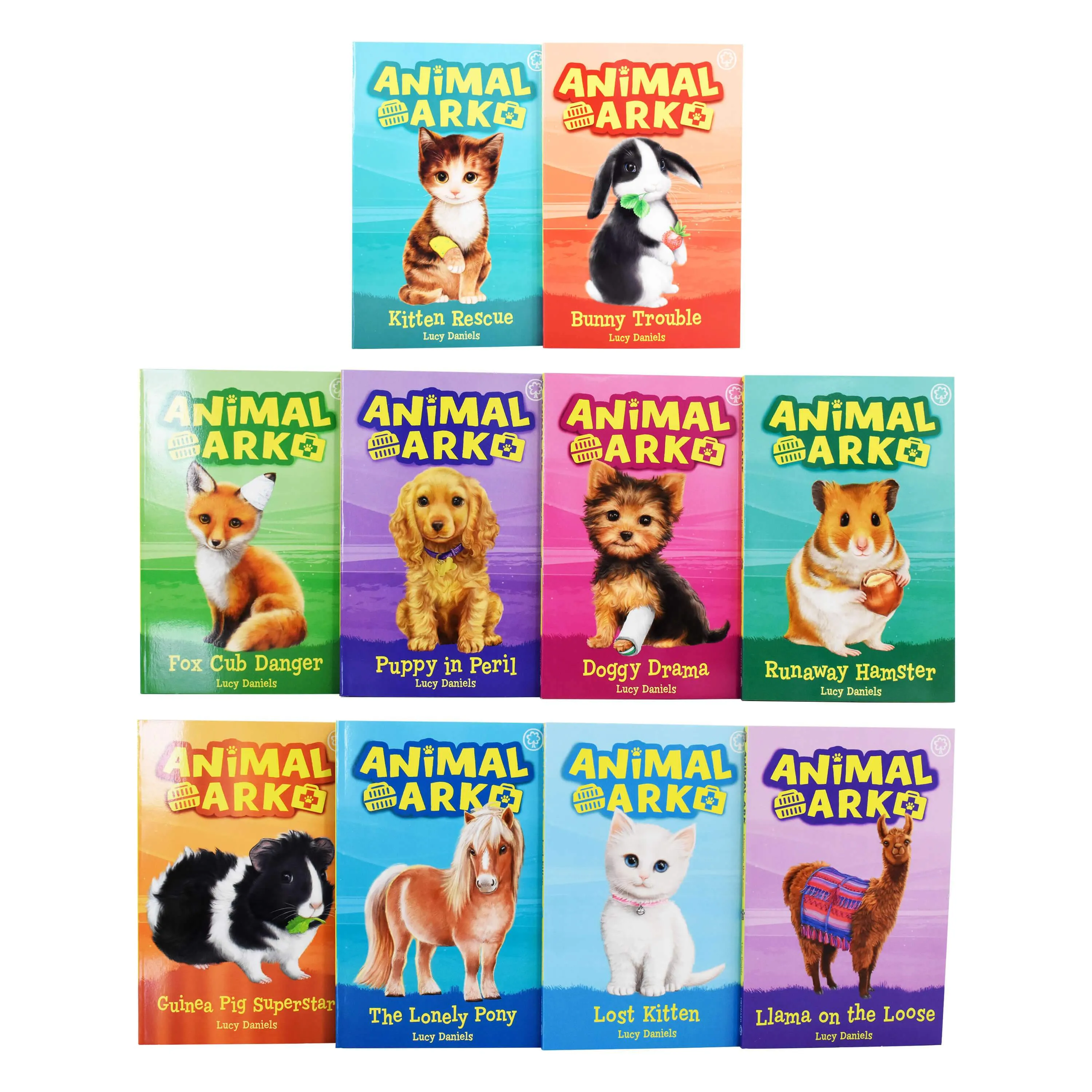 Animal Ark The Pet Rescue Collection 10 Book Box Set by Lucy Daniels - Age 7-9 - Paperback