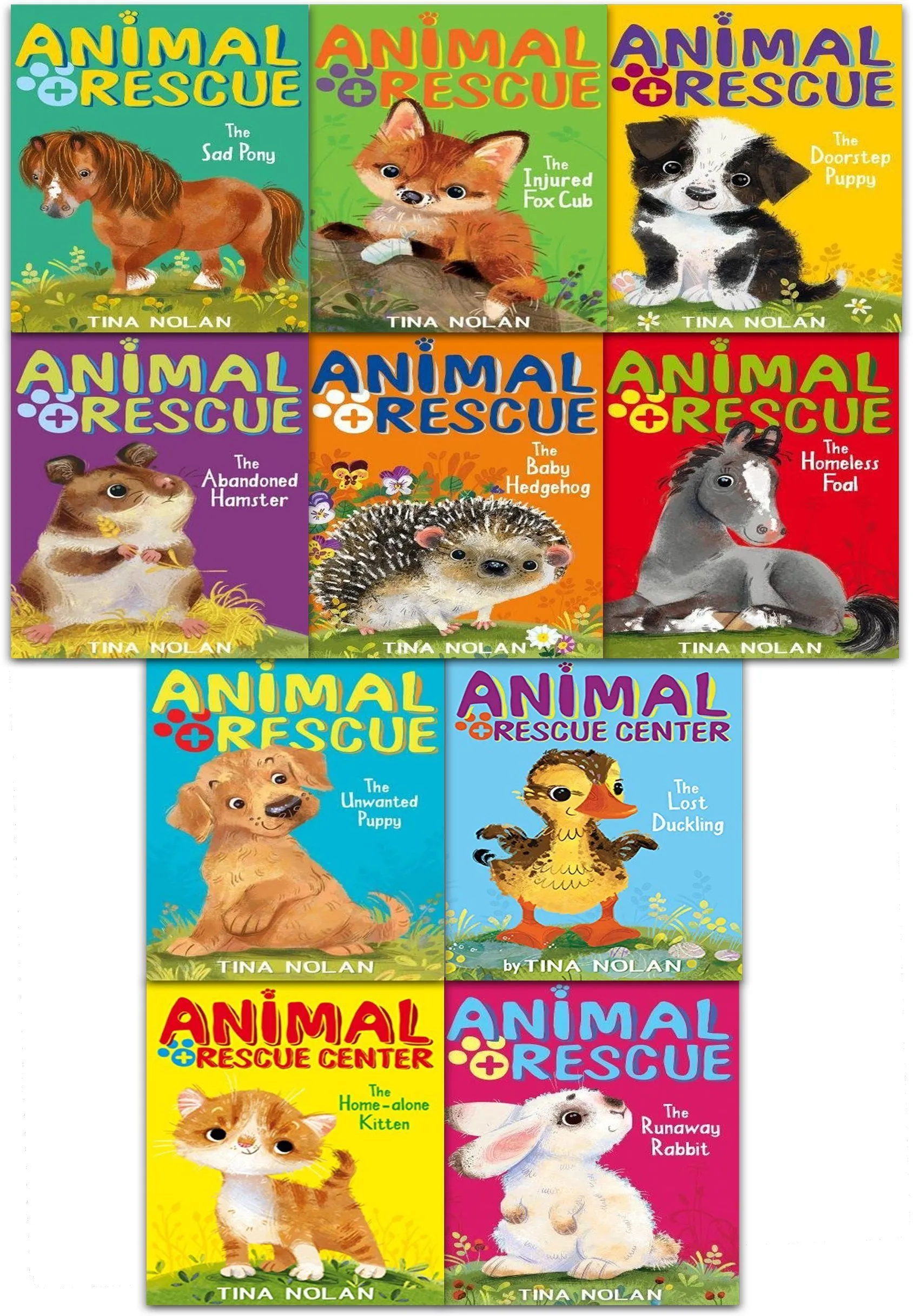 Animal Rescue Series 10 Books Collection Set by Tina Nolan - Ages 7-9 - Paperback