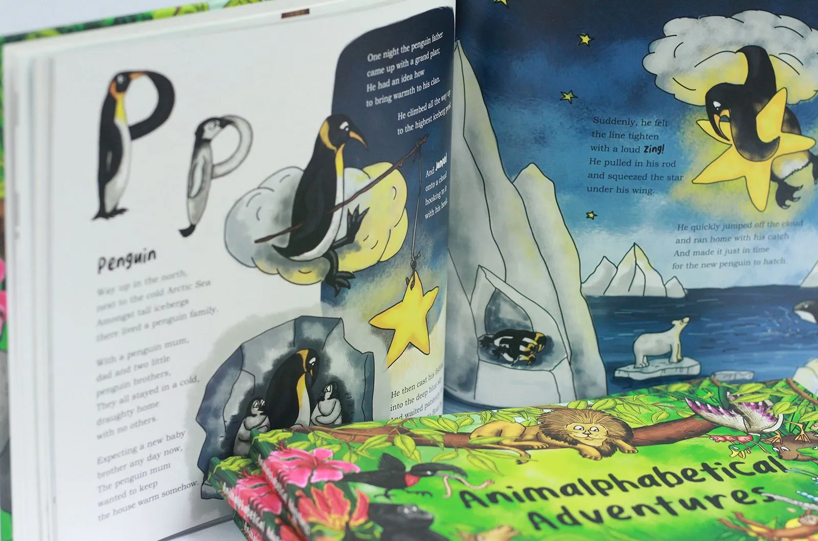 Animalphabetical Adventures Children Book Language learning tool for pre-schoolers by Kinga White – Ages 5-7 - Hardback