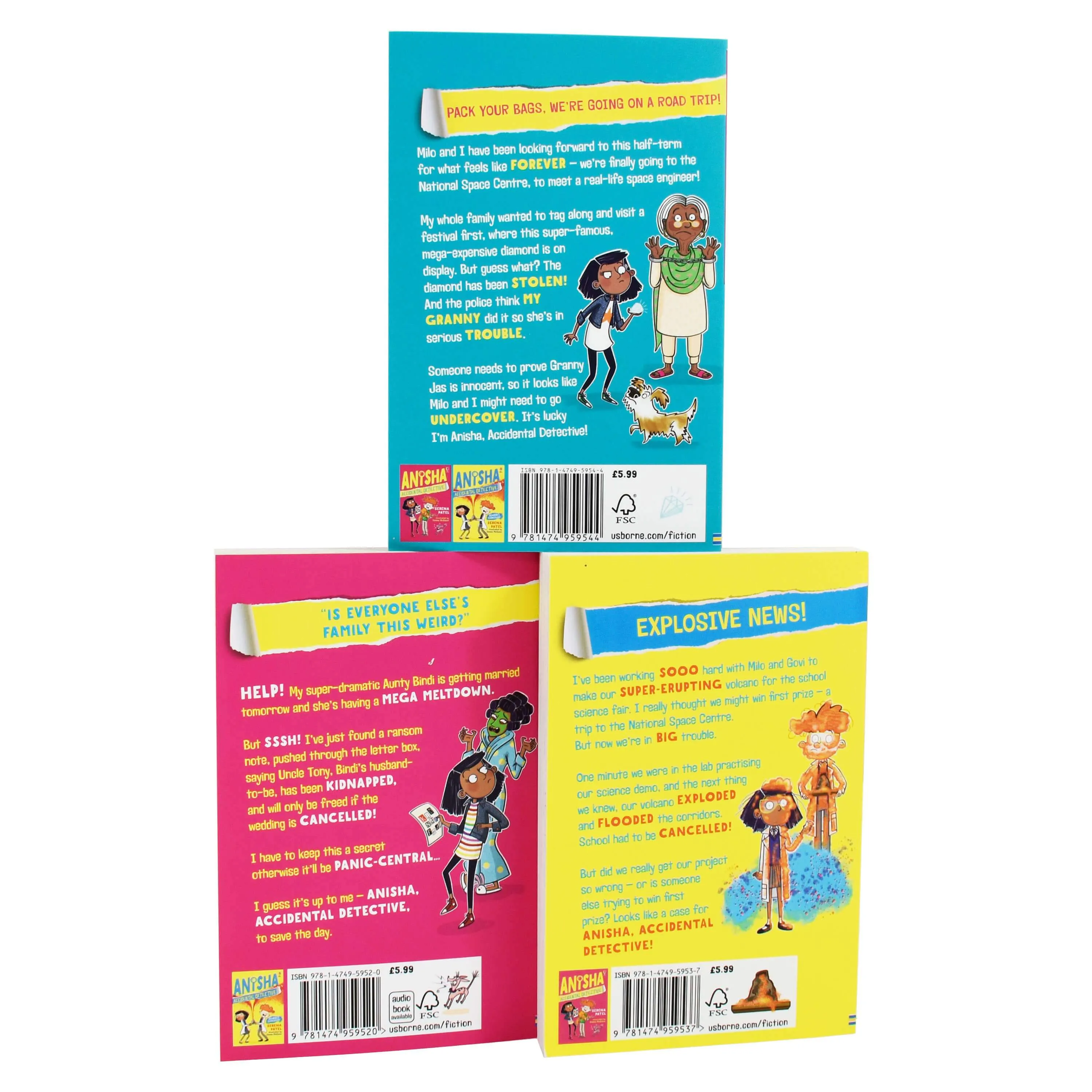 Anisha Accidental Detective 3 Books Collection Set By Serena Patel & Emma Mc Cann - Ages 9-14 - Paperback