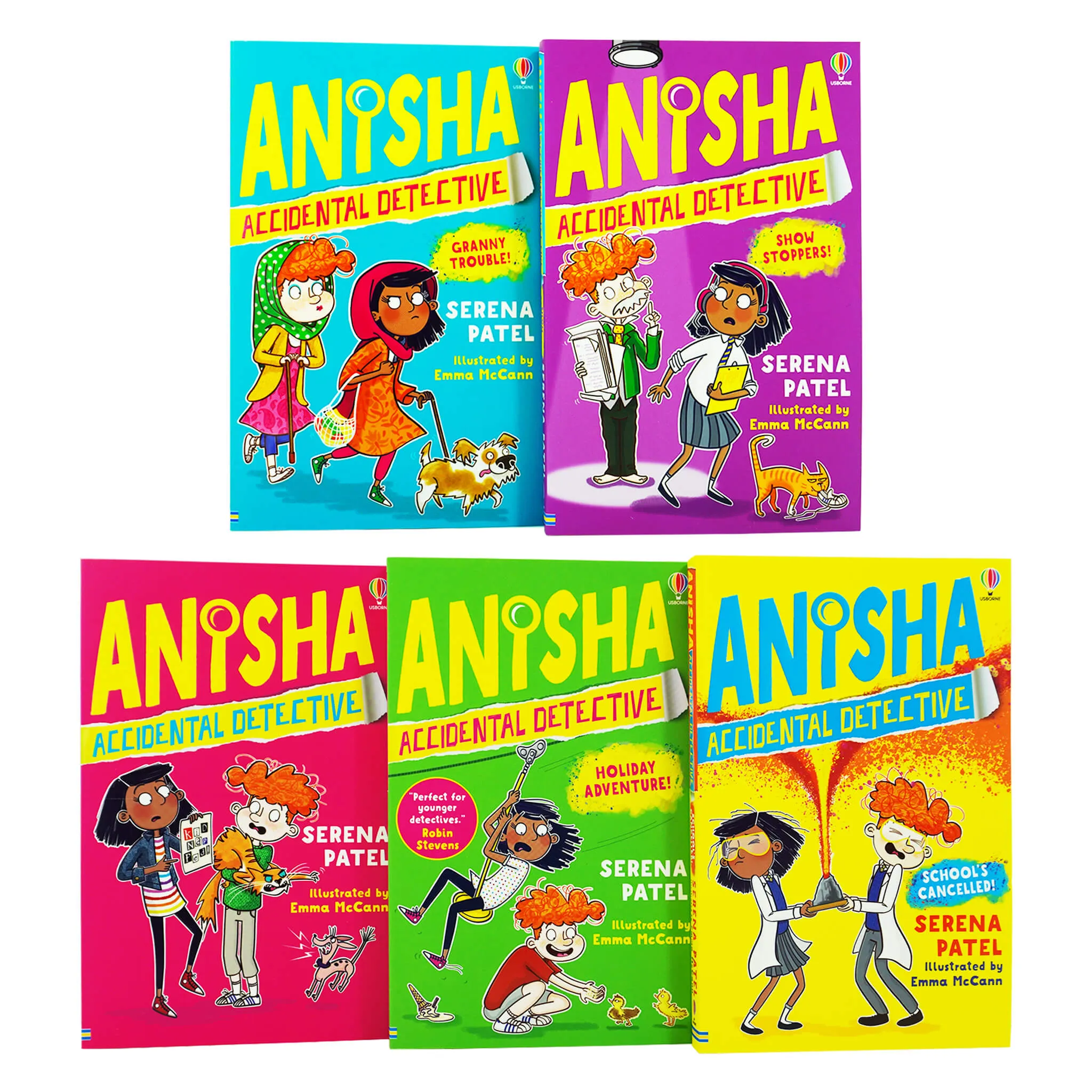 Anisha Accidental Detective Series 5 Books Collection Set By Serena Patel - Ages 7-11 - Paperback