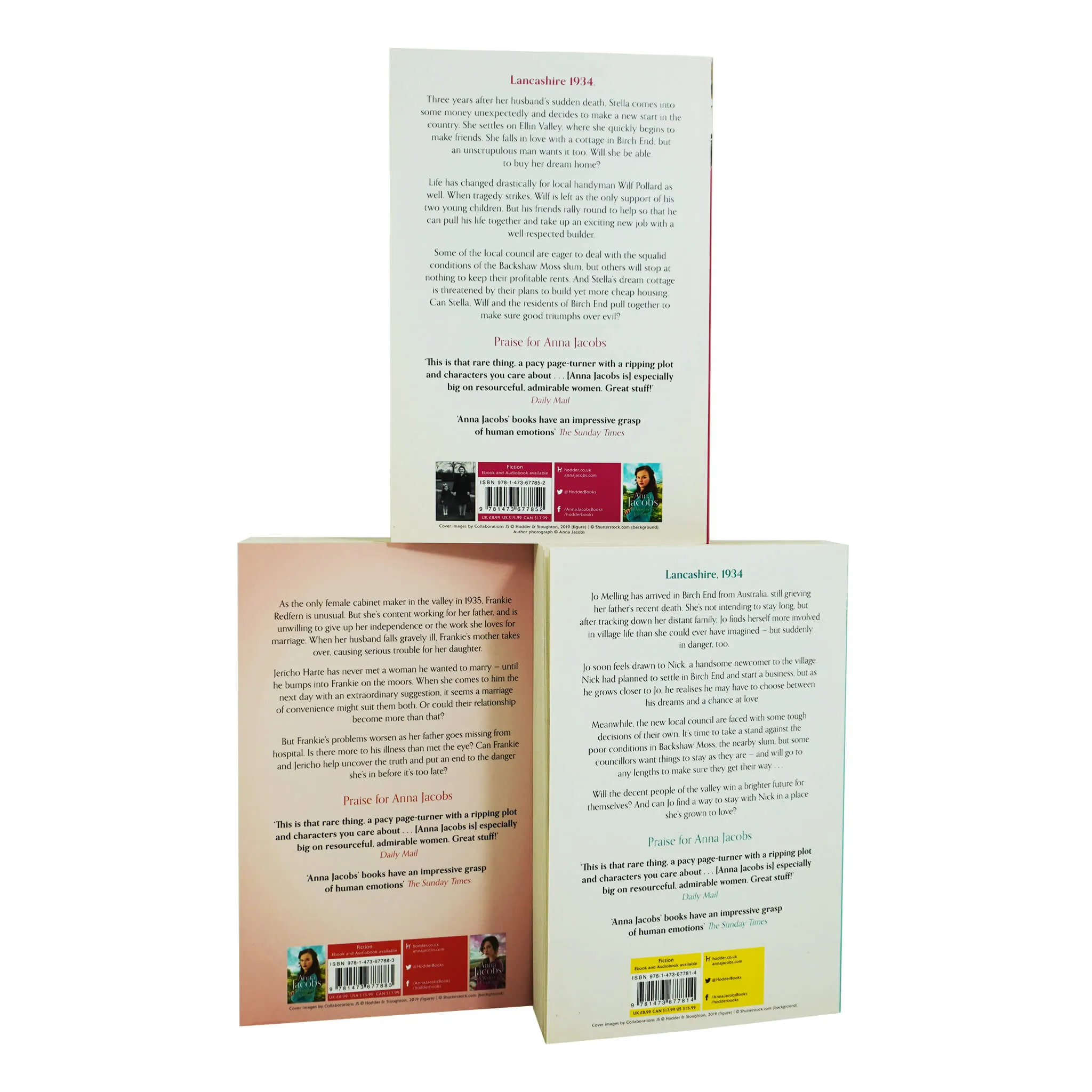 Anna Jacobs Birch End Series 3 Books Collection Set - Adult - Paperback