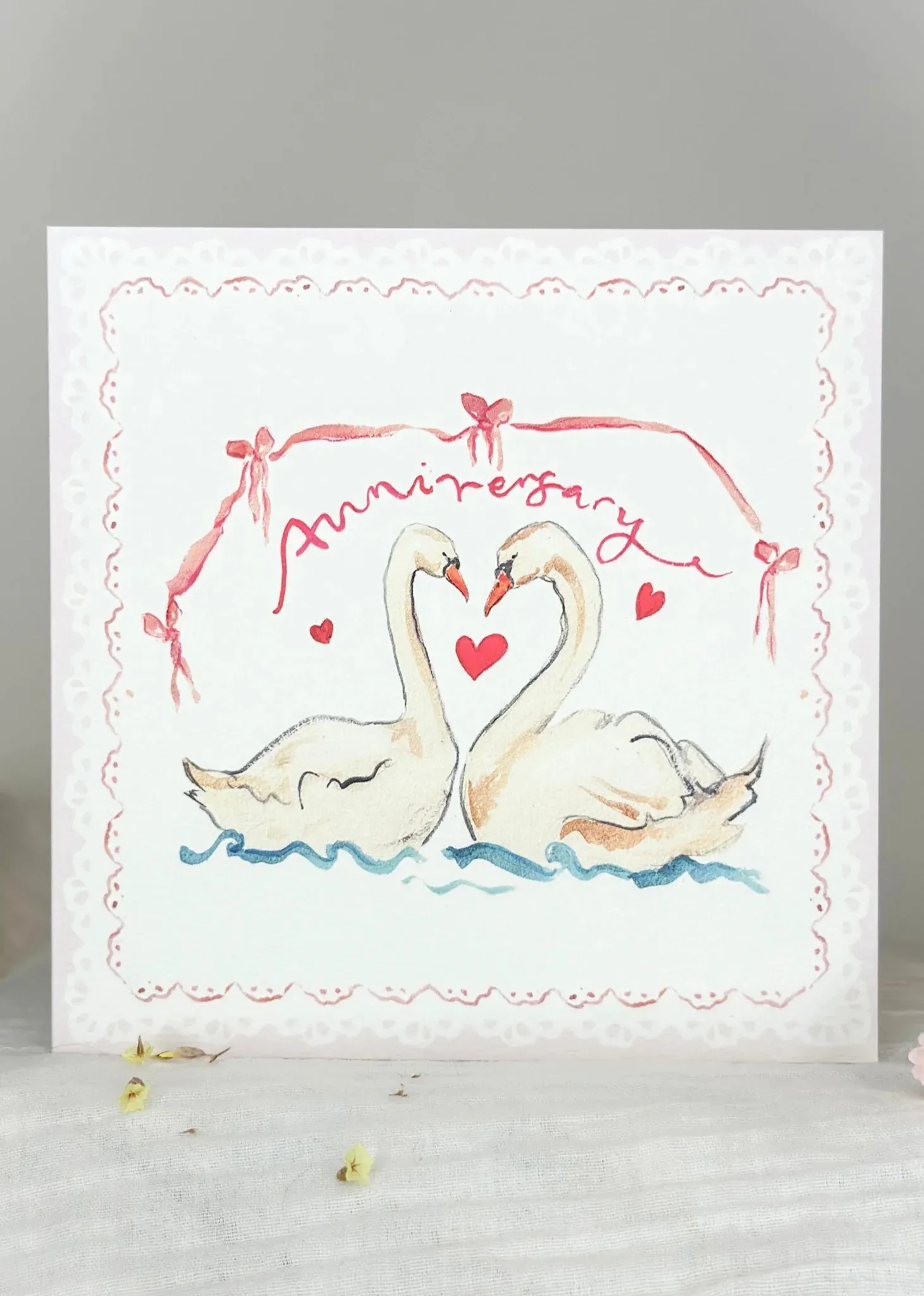 Anniversary Swans Card