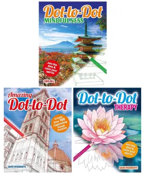 Arcturus Dot to Dot Collection (Mindfulness, Amazing & Therapy) 3 Books Set - Non Fiction - Paperback