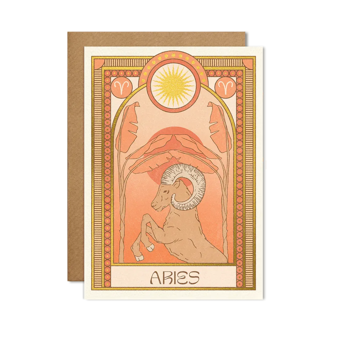 Aries Zodiac Card