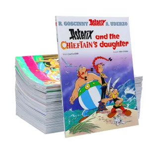 Asterix by Goscinny & Uderzo: Books 1-39 Complete Collection Set - Ages 6-11 - Paperback