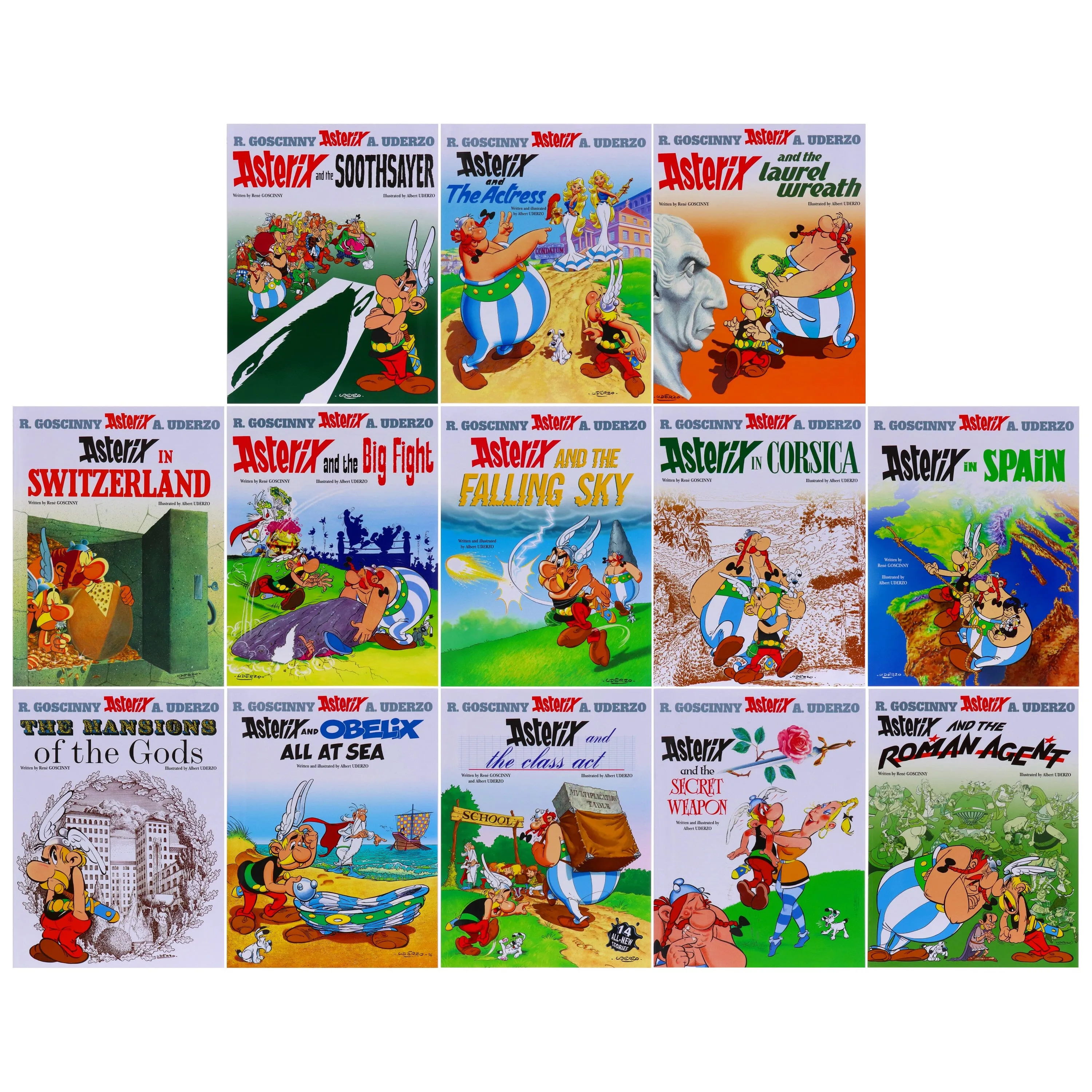 Asterix by Goscinny & Uderzo: Books 1-39 Complete Collection Set - Ages 6-11 - Paperback