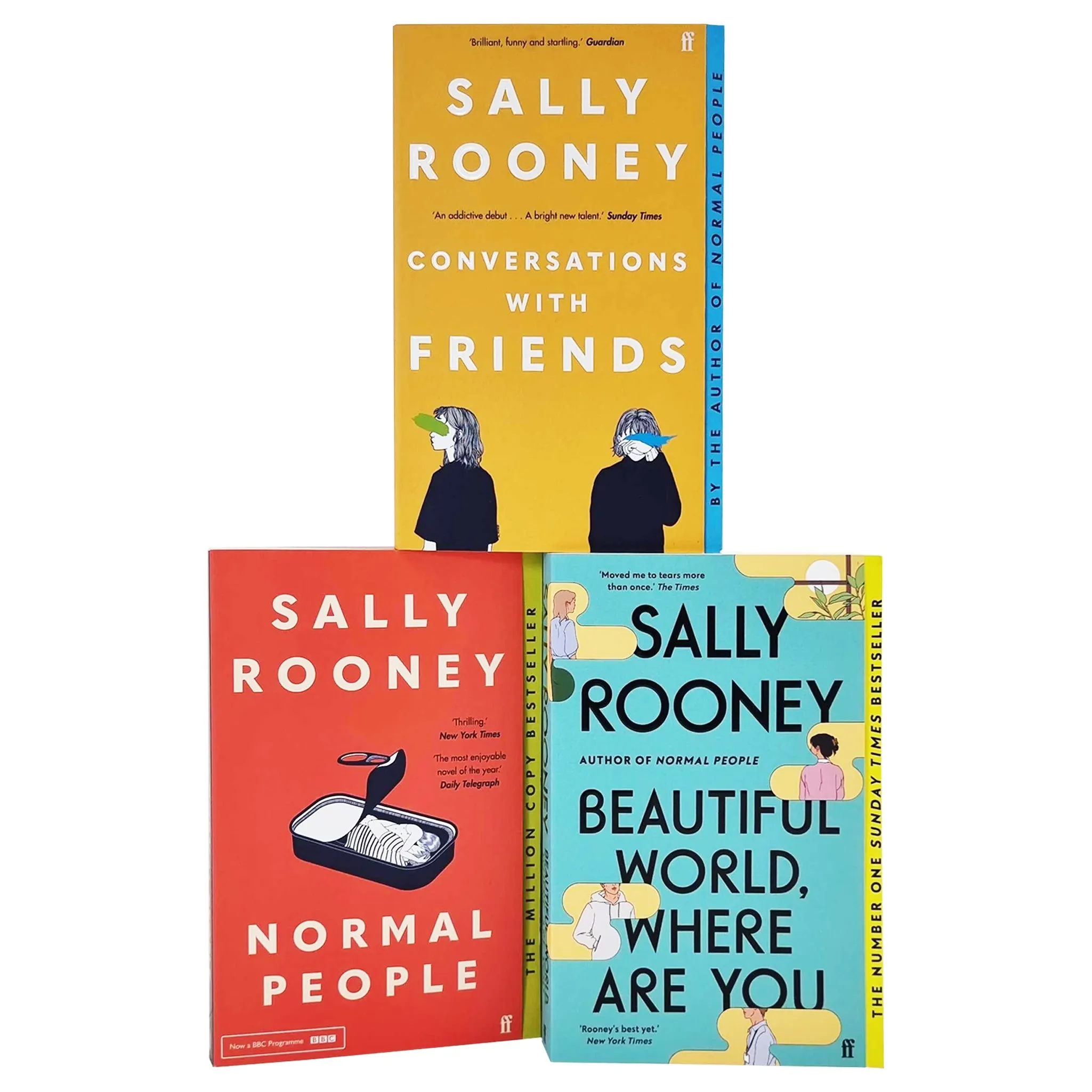 Beautiful World, Where Are You Sally, Normal People & Conversations with Friends By Sally Rooney: 3 Books Collection Set - Fiction - Paperback