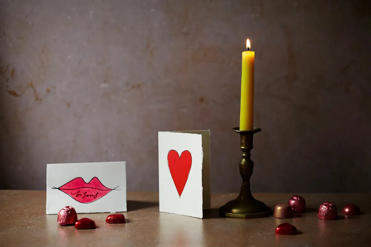 Bisous (Pink) Card