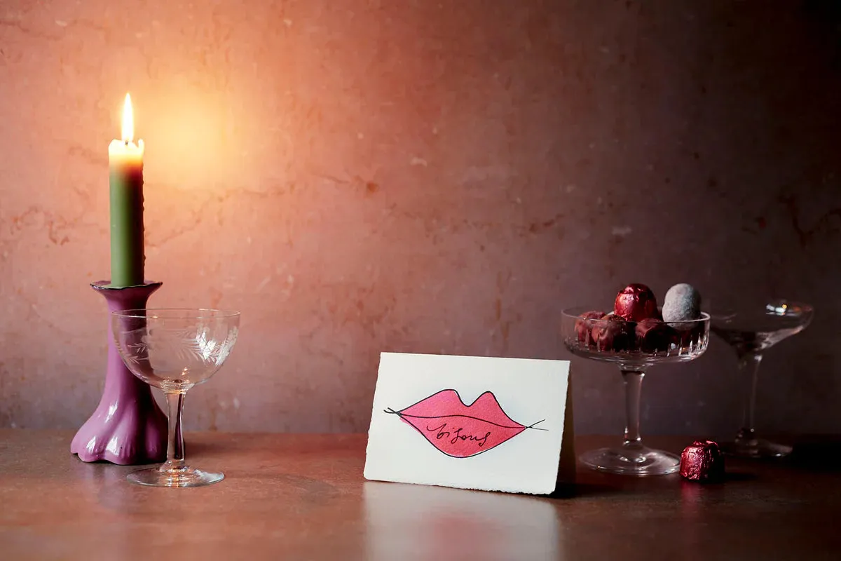 Bisous (Pink) Card