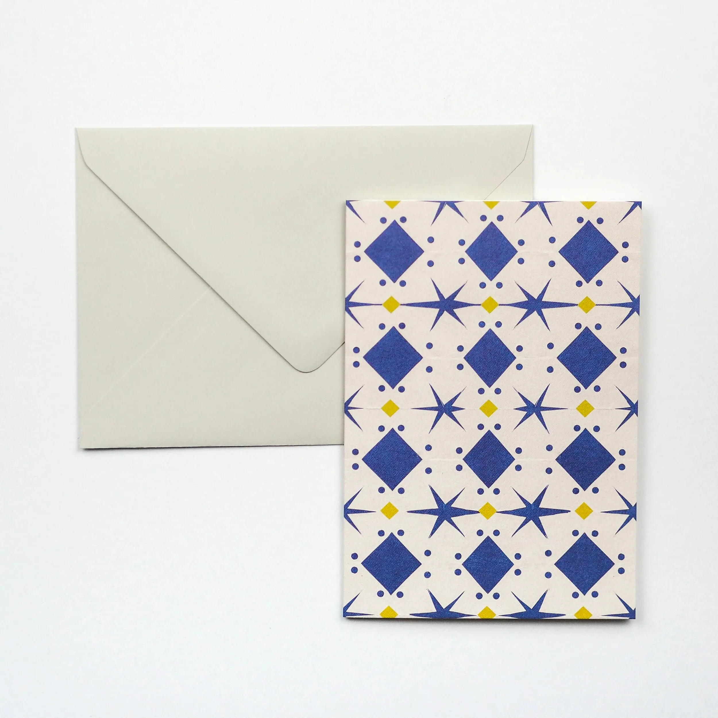 Blue Papercut pattern Card