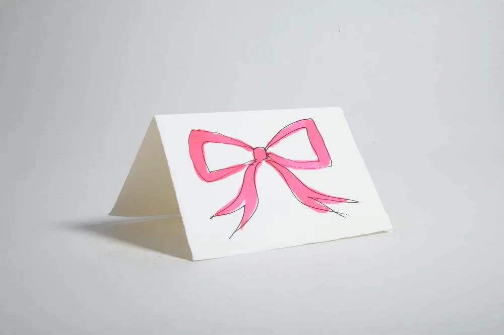 Bow (Pink) Card