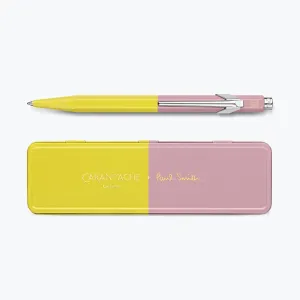 Caran d'Ache - Ballpoint Pen - 849 Paul Smith 4 - Chartreuse Yellow & Rose Pink
