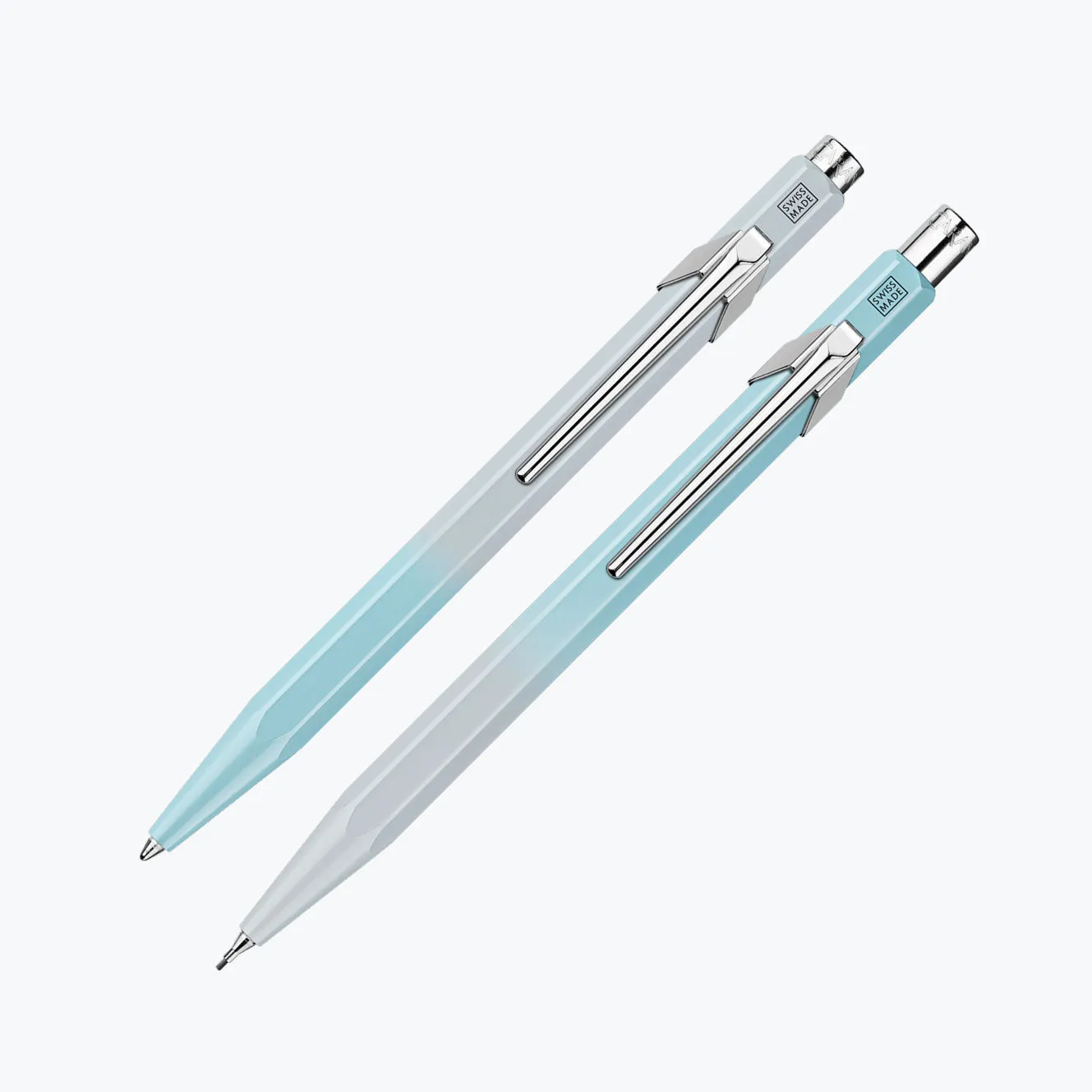 Caran d'Ache - Ballpoint Pen   Mechanical Pencil - 849 Blue Lagoon