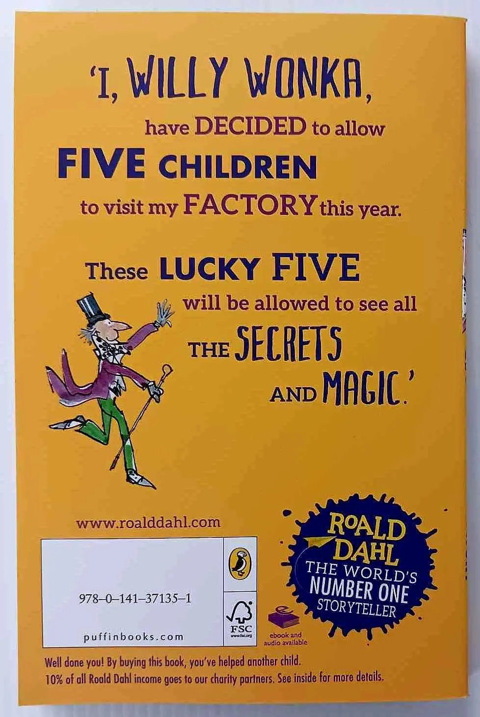 CHARLIE AND THE CHOCOLATE FACTORY - Roald Dahl