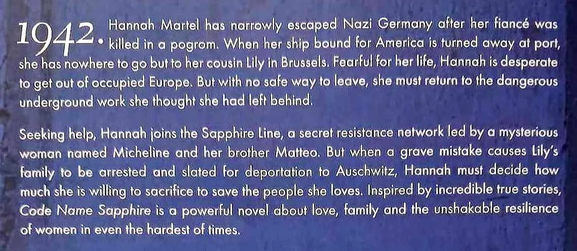 CODE NAME SAPPHIRE - Pam Jenoff