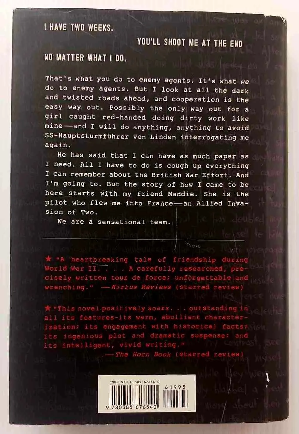 CODE NAME VERITY - Elizabeth Wein